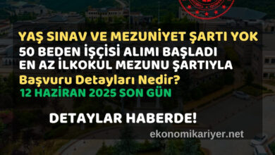 mezuniyet şartsız personel alımı