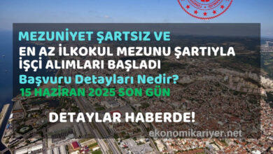 mezuniyet şartsız personel alımı