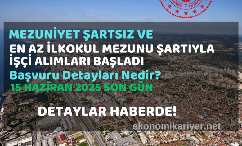 mezuniyet şartsız personel alımı