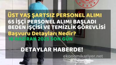 temizlik personeli alımı