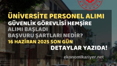 üniversite güvenlik görevlisi alımı başladı
