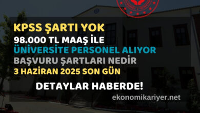 üniversite personel alımı