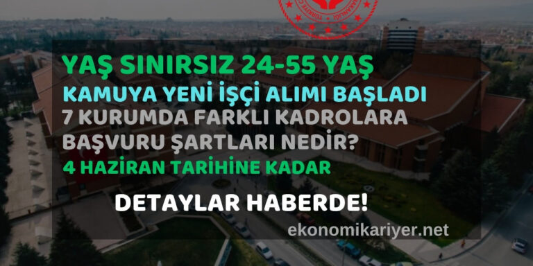 yaş şartsız personel alımı