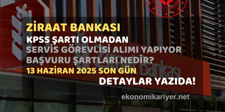 ziraat bankası personel alımı