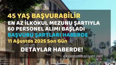 45 yaş personel alımı