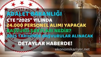 adalet bakanlığı cte personel alımı