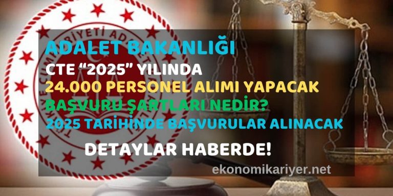 adalet bakanlığı cte personel alımı