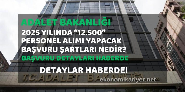 adalet bakanlığı personel alımı 2025