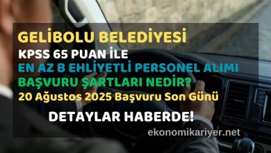 gelibolu belediyesi şoför alımı