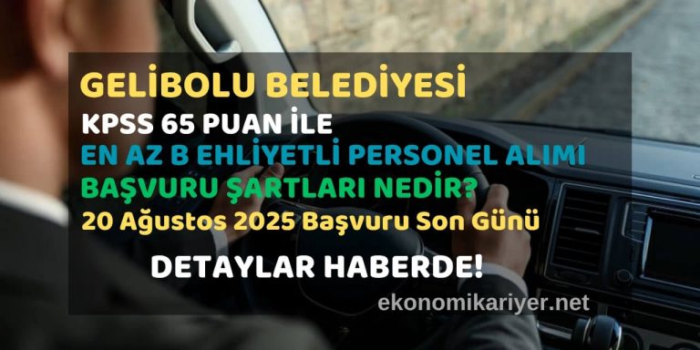 gelibolu belediyesi şoför alımı