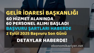 gelir idaresi başkanlığı personel alımı