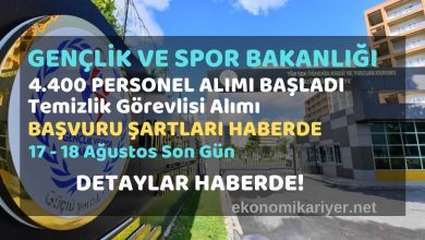 gençlik ve spor bakanlığı personel alımı