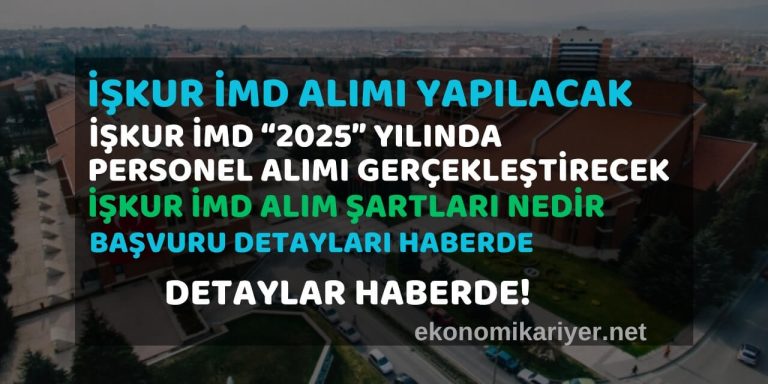 işkur imd personel alımı