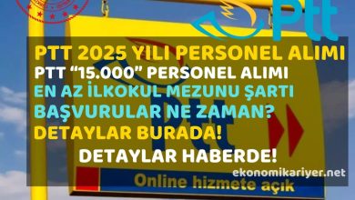 ptt personel alımı 2025
