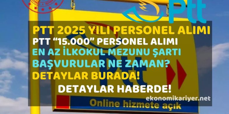 ptt personel alımı 2025