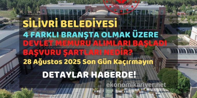 Silivri belediyesi memur alımı