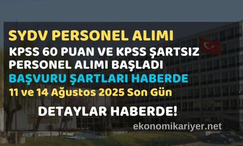 sydv personel alımı