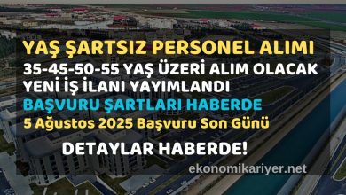 yaş şartsız personel alımı