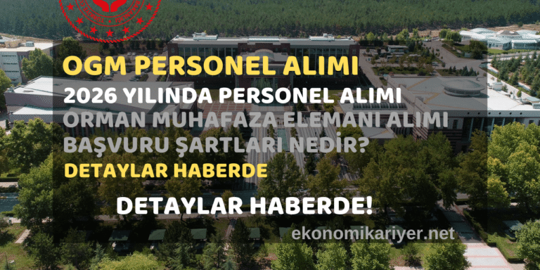 orman genel müdürlüğü personel alımı 2026