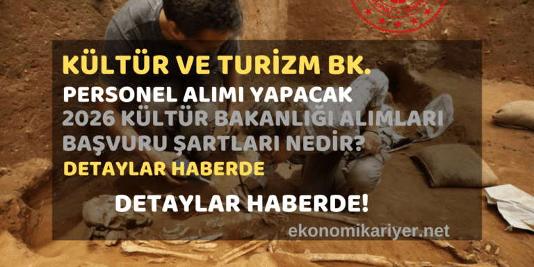 kültür ve turizm bakanlığı 2026 personel alımı